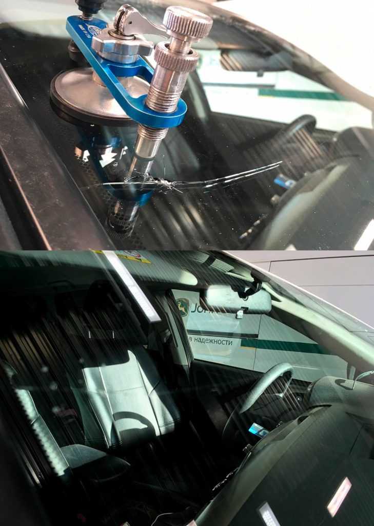 Ремонт лобового стекла автомобиля: 7 этапов устранения сколов и трещин